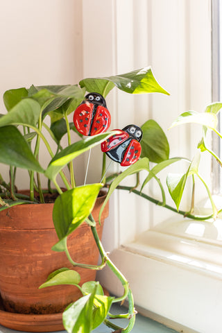 Ladybug Plant Stake- Set of 2
