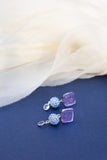 Amour Earrings in Shimmery Lavender