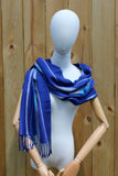 Blue Lechenaultia Woven Scarf