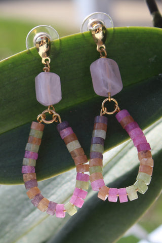 Blush Rainbow Drop Earring