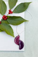 purple glass pendant