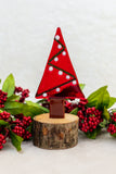 Christmas Tree in Red & Green- Set of 3