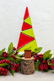 Christmas Tree in Red & Green- Set of 3