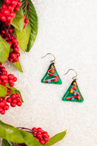 Christmas Tree Earrings