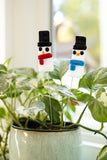 Snowman Plant Stakes  Set of 2