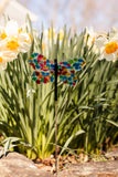 Rainbow Dragonfly Garden Stake