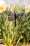 Rainbow Dragonfly Garden Stake