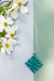 Delphinium Glass Necklace