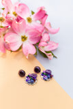 Charoite Earring