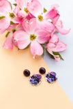 Charoite Earring