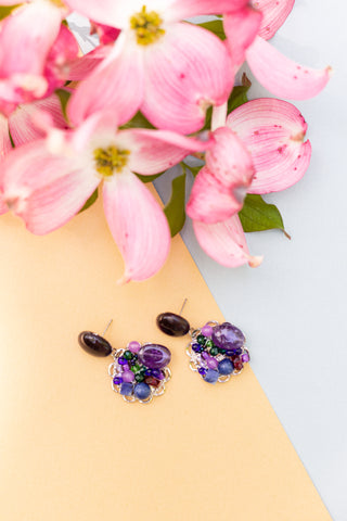 Charoite Earring