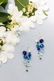 Hydrangea Chain  Earrings