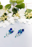 Hydrangea Chain  Earrings