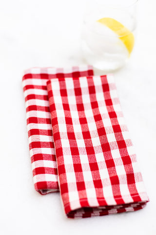 Gingham Napkins – Set  of 2