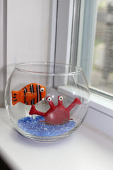 Crabby Catch Glass bowl