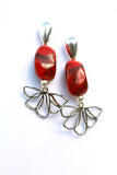 Crimson Bloom Earrings
