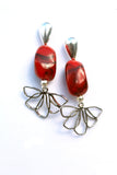Crimson Bloom Earrings