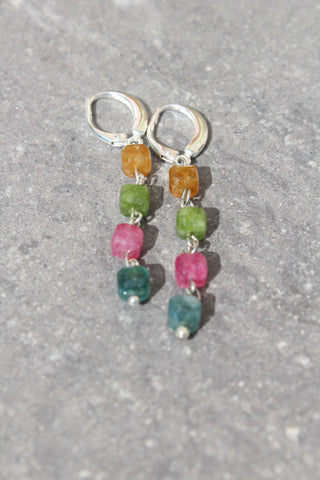 Gemstone Drop Earrings