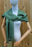 Moss & Teal Houndstooth Woven Scarf