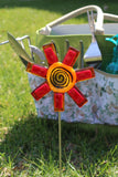 Spiral Sunset Garden Stake