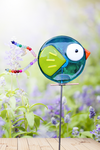 Blue Bird Garden Stake