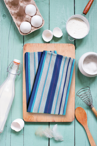 Blue Winter Dish Towel