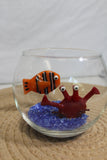 Crabby Catch Glass bowl