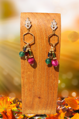Gemstone Drop Earrings