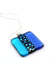 Blue Iris  pendant necklace