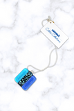 Blue Iris  pendant necklace