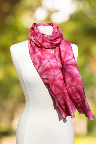 Asanoha Silk Scarf