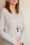 Lapis Chain and Tassel