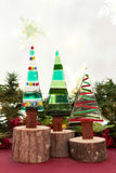 Christmas Trees in Green- Set of 3