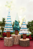 Christmas Trees in Blue -Set of 3
