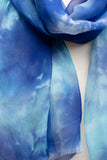 Ice Blue Tie Dye Scarf