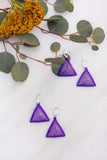 Ionia Purple Drop Earrings