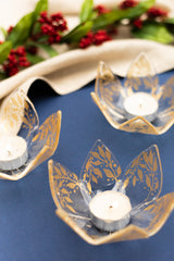 Crystal Flora Candle Holder