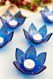Sapphire Flora Candle Holder