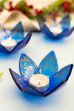 Sapphire Flora Candle Holder