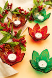 Emerald Flora Candle Holder