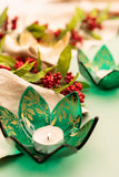 Emerald Flora Candle Holder
