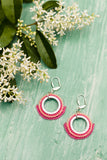 Belle Pink Drop Earrings
