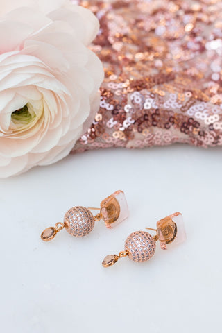 Amour Earrings in Rose Gold