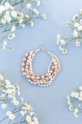 Bliss Bracelet in Blush Pink