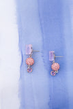 Amour Earrings in Shimmery Pale Pink