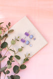 Amour Earrings in Shimmery Lavender